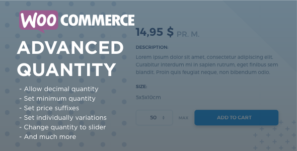 WooCommerce Advanced Quantity