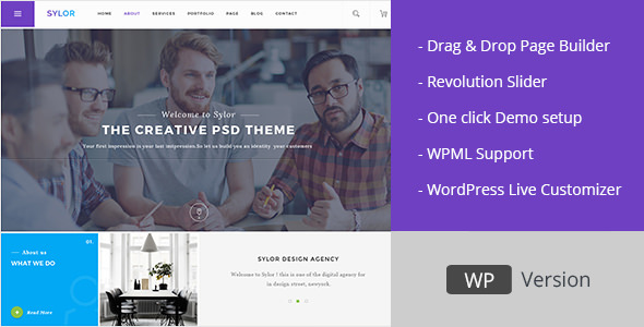  Sylor v1.1 - Creative agency WordPress theme