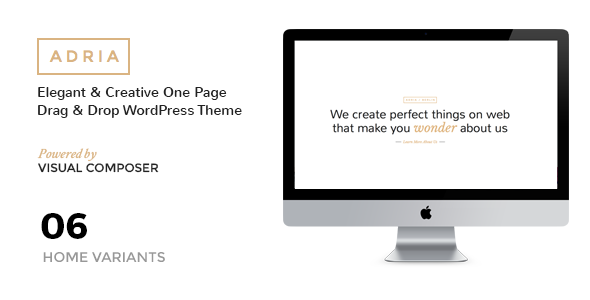 ADRIA v1.6 - 简约单页视差WordPress主题