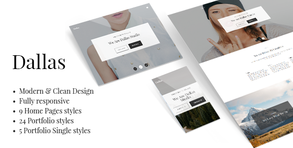  Dallas v1.4.2 - Simple works display WordPress theme