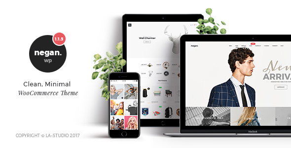  Negan - simple fashion e-commerce website template WordPress Chinese theme