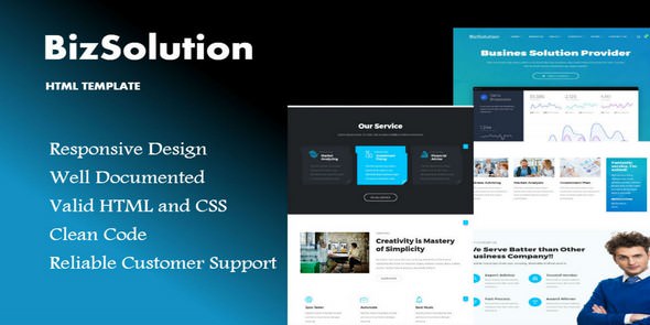 BizSolution - 企业商务HTML模板
