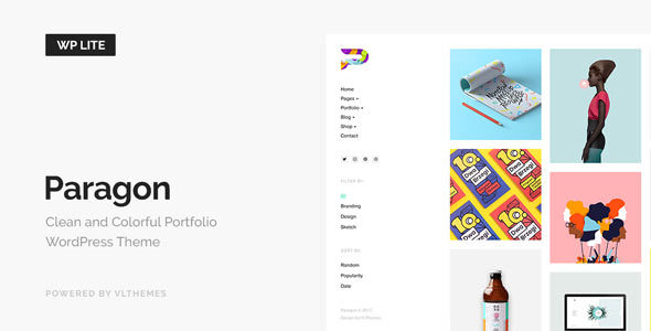 Paragon Lite v1.1 - 作品展示WordPress主题