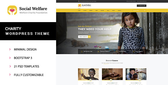 Social Welfare v1.2 - Charity Wordpress Theme