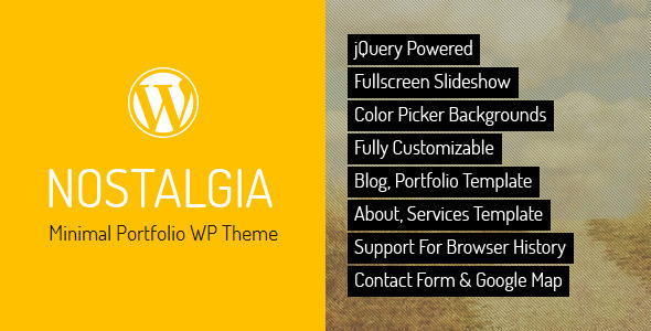 Nostalgia - Responsive Portfolio WordPress Theme