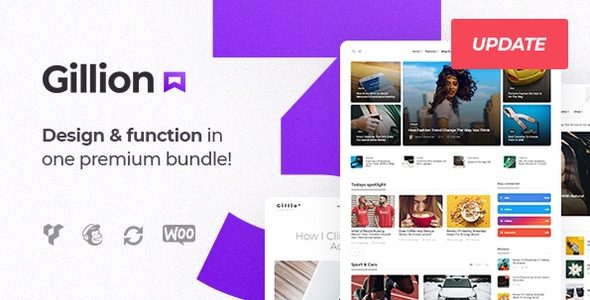 Gillion - Multi-Concept Blog/Magazine & Shop WordPress AMP Theme