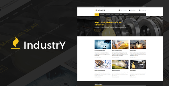  Industry v3.0 - Factory Enterprise WordPress Theme