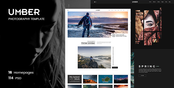 Umber Photography v1.0 - 摄影PSD模板