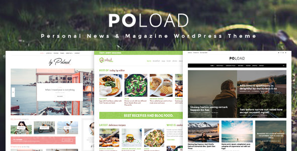 POLOAD v1.2 – 时尚美食WordPress博客主题