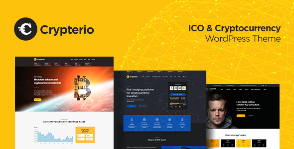 Crypterio - ICO and Cryptocurrency WordPress Theme