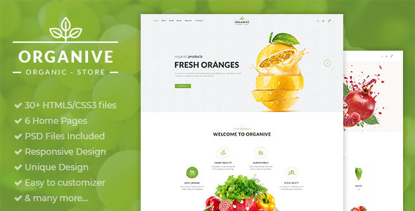 Organive v1.0 - 有机商店HTML5模板