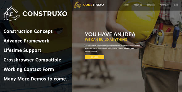 construxo V1.0 建筑工程HTML模板