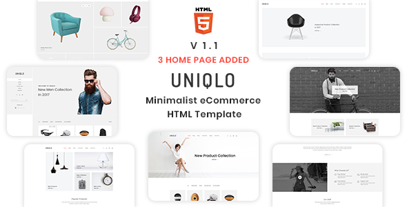  Uniqlo - Minimal HTML Template