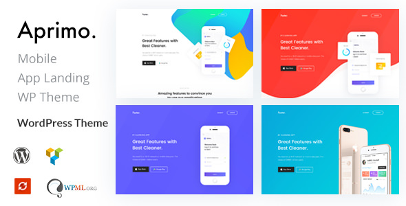 Aprimo - APP应用着陆页WordPress主题