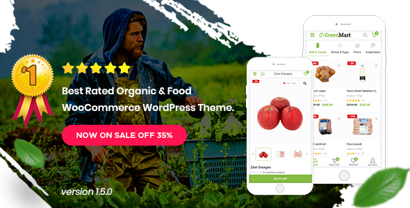 GreenMart- Organic & Food WooCommerce WordPress Theme