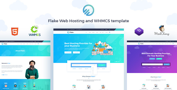 Flake - 虚拟主机WHMCS模板