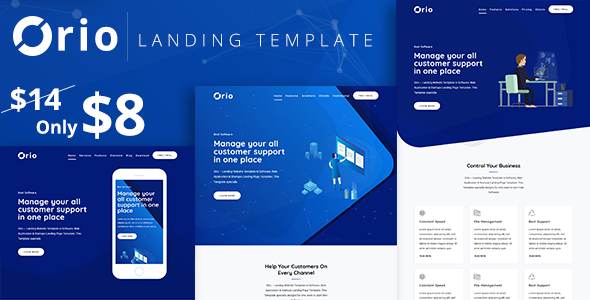 Orio - 着陆页HTML5模板
