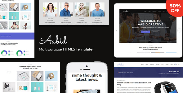 Aabid v1.0 - 多用途HTML5网站模板
