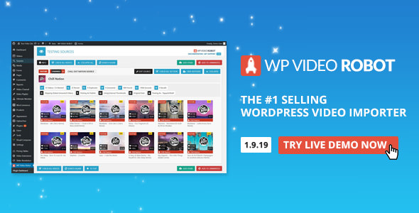  Wordpress Video Robot Plugin - The Ultimate Video Importer Plug in