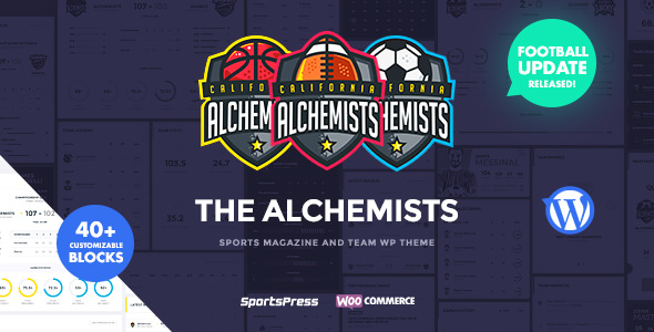 Alchemists - Sports eSports & Gaming Club and News WordPress Theme