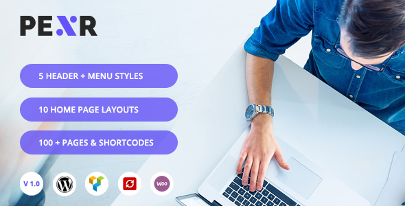 Pexr v1.3 - 响应式多用途WordPress主题