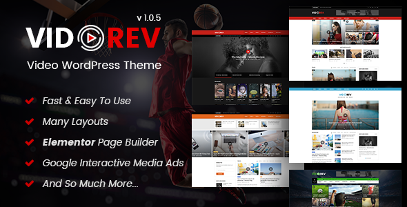 VidoRev - Video WordPress Theme