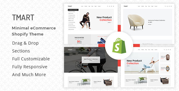 Tmart v1.0.4 - 极简主义Shopify主题