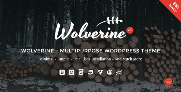  Wolverine - Responsive Multifunctional WordPress Theme