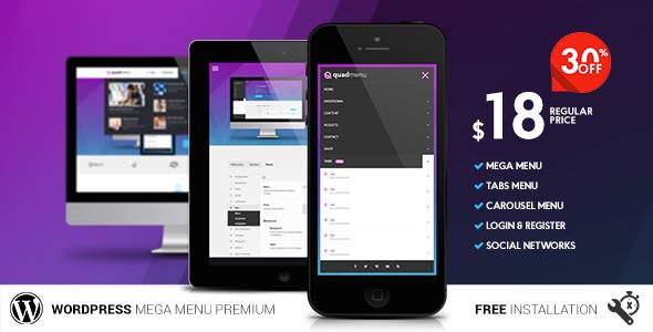 QuadMenu - Themes Developer Mega Menu