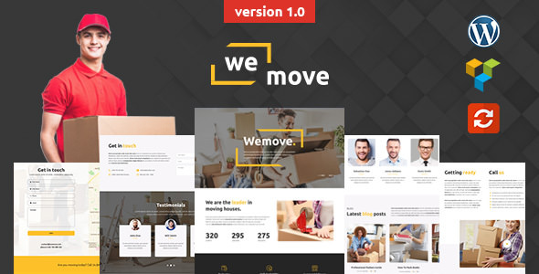 WeMove - 物流快递网站模板WordPress主题