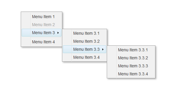 jquery menu - 右键菜单插件