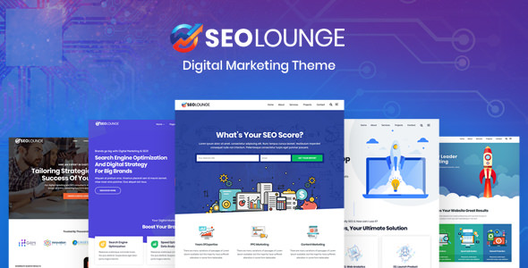  SEOLounge - SEO marketing website template WordPress Chinese theme