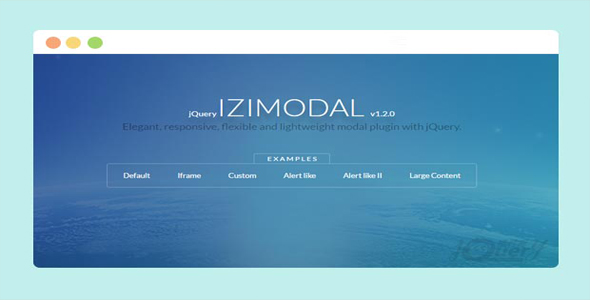 iziModal - 时尚炫酷的jQuery模态窗口插件