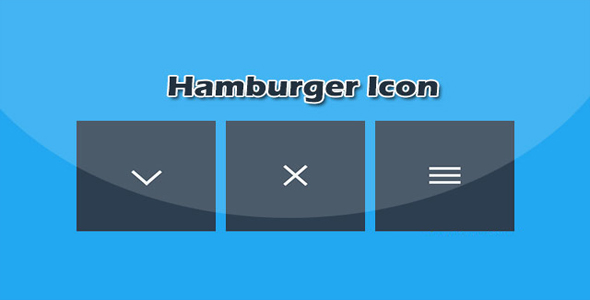 12种炫酷汉堡包图标按钮变形动画特效