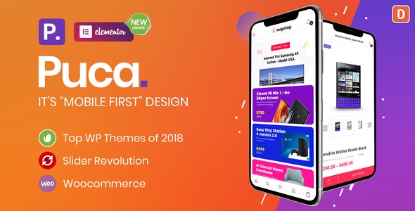 Puca - Optimized Mobile WooCommerce Theme