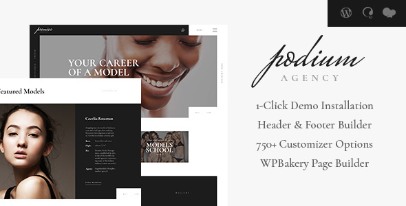 Podium - Fashion Model Agency WordPress Theme