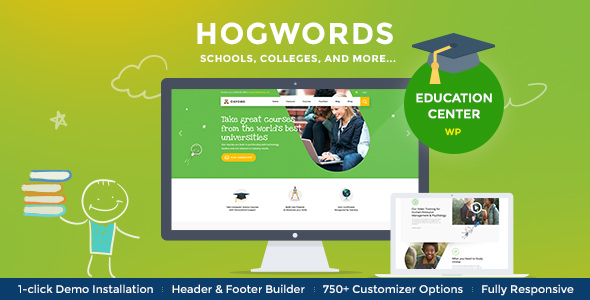  Hogwords - WordPress topic of education and training organization website