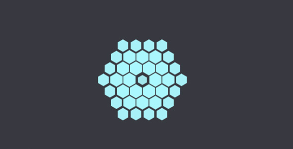  CSS3 hexagon scaling loading animation special effect