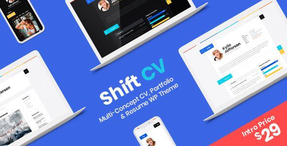 ShiftCV - Blog \ Resume \ Portfolio \ WordPress