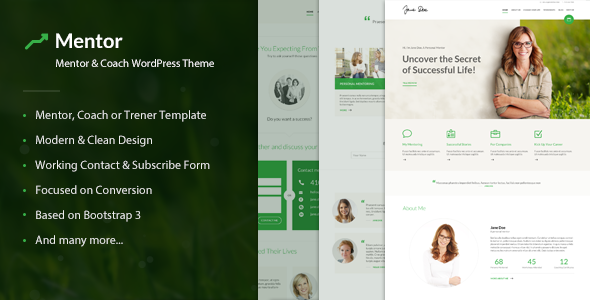 Mentor - Personal Development Coach WordPress Theme