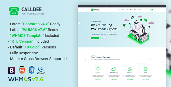 Calldee  - 多用途VOIP业务模板