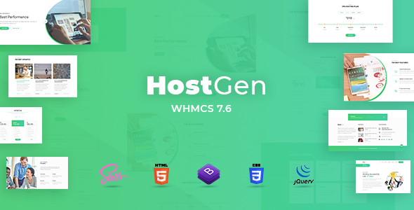 HostGen - 多用途WHMCS模板