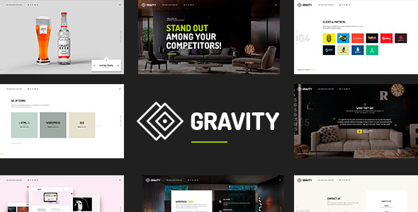  Gravity - Creative works display WordPress theme