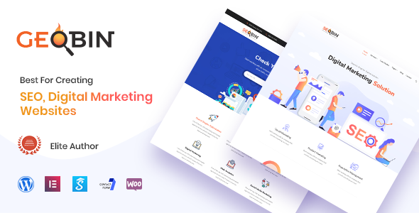  GeoBin - Digital Marketing Agency Website Template WordPress Theme