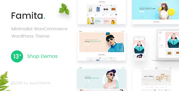  Famita - WooCommerce template for minimalist e-commerce website