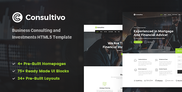Consultivo - 商业投资咨询HTML5模板