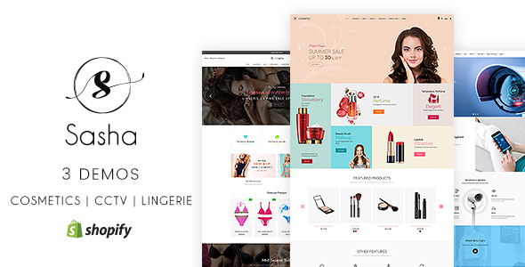 Sasha - Cosmetics lingerie Shopify Theme