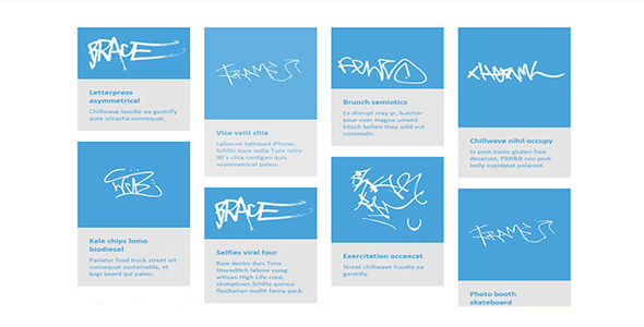 Blueprint 风格网格布局CSS画廊