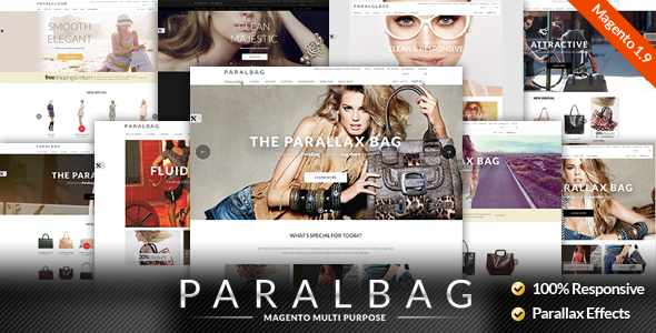 Responsive Magento Themes - 包包商店模板