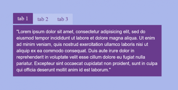  Pure css3 cool tab animation special effect plug-in